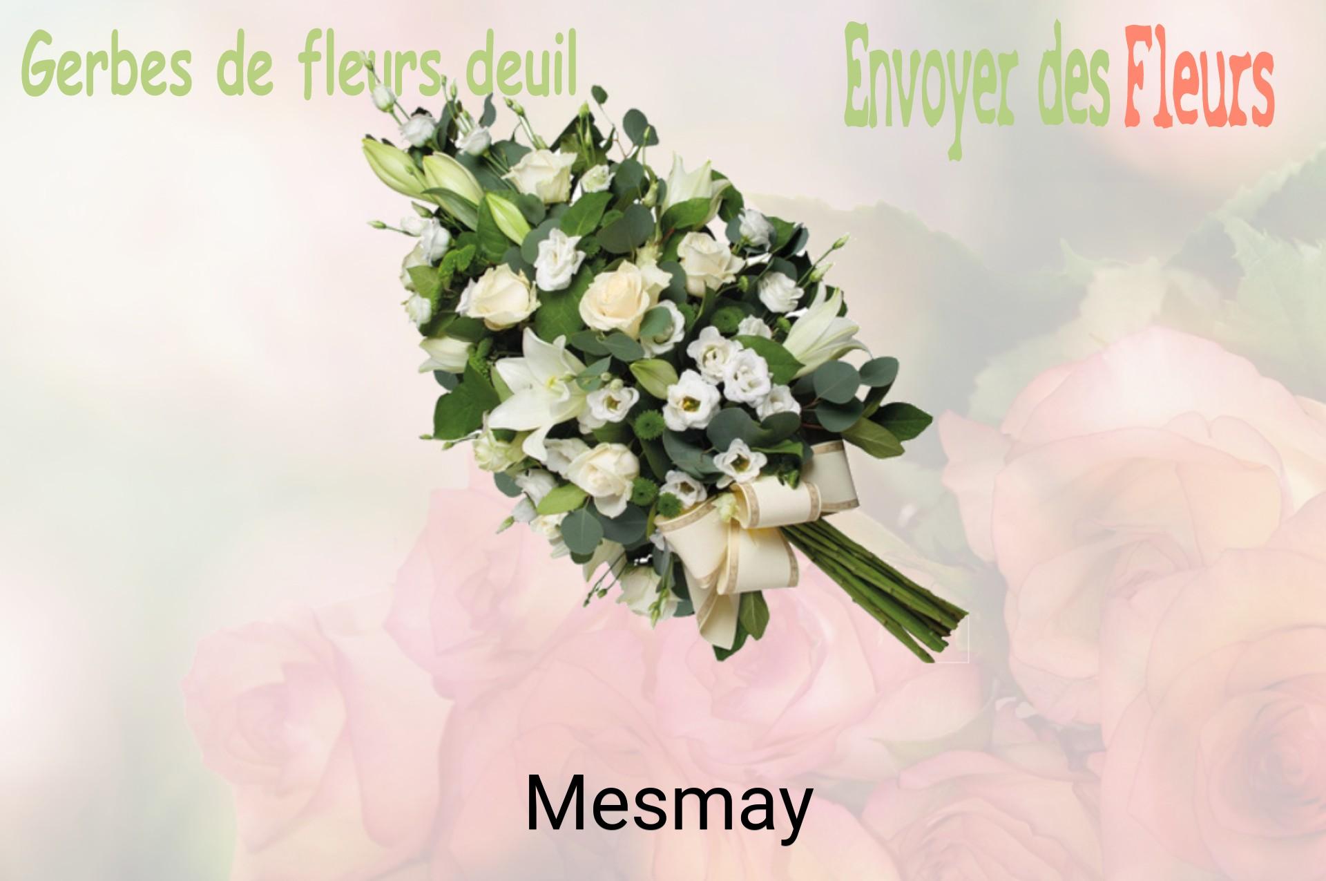 Gerbe de fleurs de deuil livrée à Mesmay